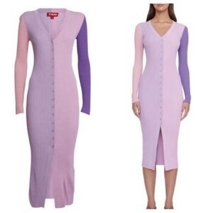 STAUD Shoko ribbed dress